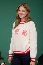 Load image into Gallery viewer, HO HO HO CREW NECK KNIT PULLOVER SWEATER