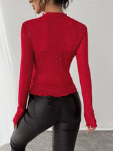 Load image into Gallery viewer, Sequin Bling Slim Fit Long Sleeve Top