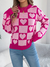Load image into Gallery viewer, Valentine's Day Lantern Sleeve Sweater