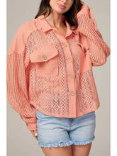 Load image into Gallery viewer, Long Sleeve Button Up Front Pockets Knit Blouse