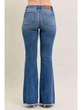 Load image into Gallery viewer, Midrise Vintage Wash Judy Blue Flare w/ Destroy and Fray Hem