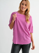 Load image into Gallery viewer, Cotton Blend Mineral Wash Waffle Short Sleeve Tee