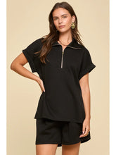 Load image into Gallery viewer, 2-Piece Dolman Sleeve Top + Pleated Shorts Set