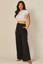 Load image into Gallery viewer, High Rise Elastic Back Wide Leg Pants