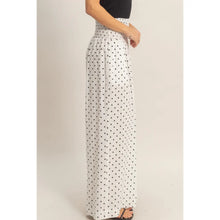 Load image into Gallery viewer, Polka Dot Elastic Wide-Leg Pants
