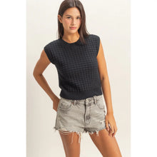 Load image into Gallery viewer, Textured Sleeveless Knit Top