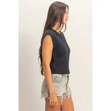 Load image into Gallery viewer, Textured Sleeveless Knit Top