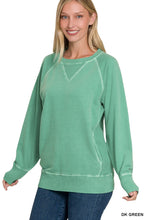 Load image into Gallery viewer, Pigment Dyed French Terry Pullover With Pockets