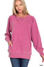 Load image into Gallery viewer, Pigment Dyed French Terry Pullover With Pockets