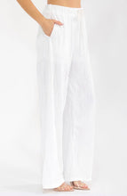 Load image into Gallery viewer, ELASTIC WAIST FRONT POCKET WIDE LEG DETAILED PANTS