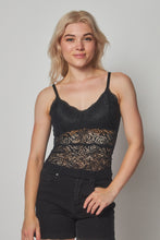 Load image into Gallery viewer, Lace Cami Criss Cross Back Padded Bralette