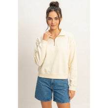 Load image into Gallery viewer, Half Zip Long Sleeve Sweatshirt