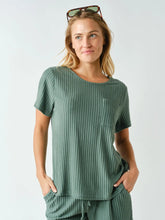 Load image into Gallery viewer, Softcore Ribbed Lounge Pocket Tee