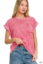 Load image into Gallery viewer, Halo Snow Washed Cuffed Short Sleeve Tee
