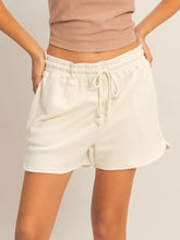 Load image into Gallery viewer, Acid Washed Elastic Waist Shorts