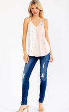 Load image into Gallery viewer, SLEEVELESS V-NECK STARS PRINT CONTRAST TANK TOP