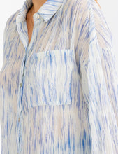 Load image into Gallery viewer, LONG SLEEVE BUTTON UP TIE DYE DETAILED SHIRT