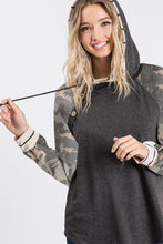 Load image into Gallery viewer, French Terry Hoodie With Buttoned Placket