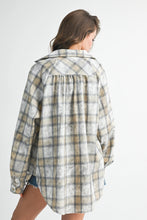 Load image into Gallery viewer, Laura Plaid Washed Flannel Shirt