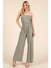 Load image into Gallery viewer, Tube Top W/Shirring Palazzo Romper
