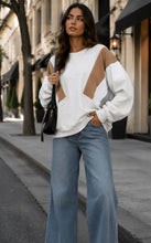 Load image into Gallery viewer, LONG SLEEVE COLORBLOCK PULLOVER CREWNECK