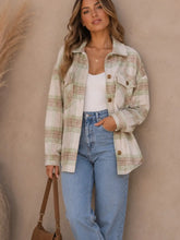 Load image into Gallery viewer, Fall Vibes Plaid Print Shacket