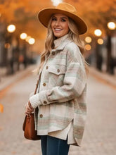 Load image into Gallery viewer, Fall Vibes Plaid Print Shacket