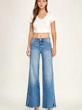 Load image into Gallery viewer, Mid Rise Comfort Wide Leg w/ Seam Detailing