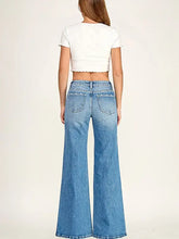 Load image into Gallery viewer, Mid Rise Comfort Wide Leg w/ Seam Detailing