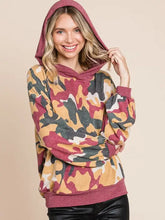Load image into Gallery viewer, Army Camo Printed French Terry Hoodie