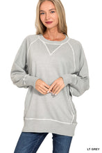 Load image into Gallery viewer, Pigment Dyed French Terry Pullover With Pockets
