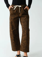 Load image into Gallery viewer, Leopard Lounge Wide-Leg Pants
