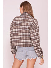 Load image into Gallery viewer, Plaid Button Front Shacket