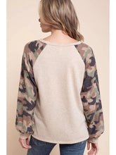 Load image into Gallery viewer, Camo Print Long Sleeve
