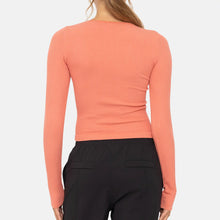 Load image into Gallery viewer, Seamless Ribbed Long Sleeve Top