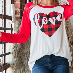 Valentine Heart Long Sleeve Top