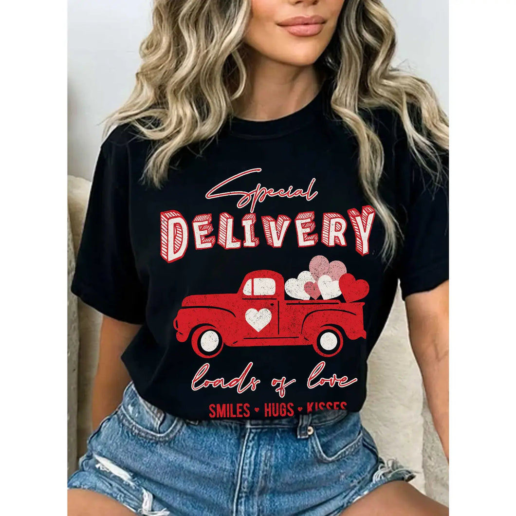 Special Delivery Heart Valentines Day Tee