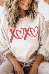 Xoxo Valentine Graphic Brushed Sweatshirt