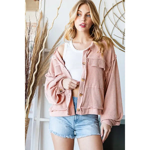 Crop Button Jacket