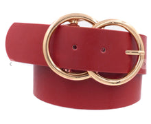 Load image into Gallery viewer, Faux Leather Double Ring Belt