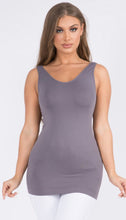 Load image into Gallery viewer, Reversible V or U Neckline Seamless Tank