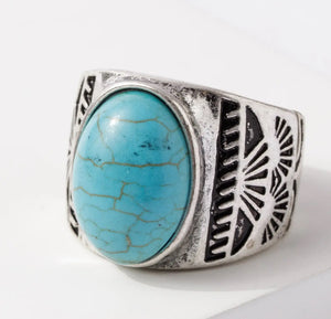 Western Oval Statement Ring