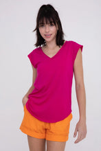 Load image into Gallery viewer, V Tee with Curved Hem