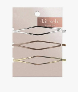 Long Diamond Metal Bobby Pins