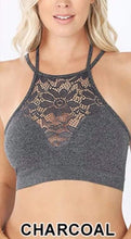 Load image into Gallery viewer, High Neck Lace Cutout Bralette