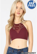 Load image into Gallery viewer, High Neck Lace Cutout Bralette