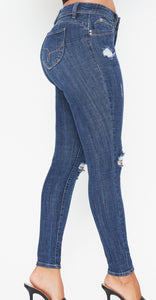 WannaBettaButt Mid-Rise Skinny Jean