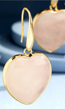Load image into Gallery viewer, Heart Shaped Natural Stone Earrings